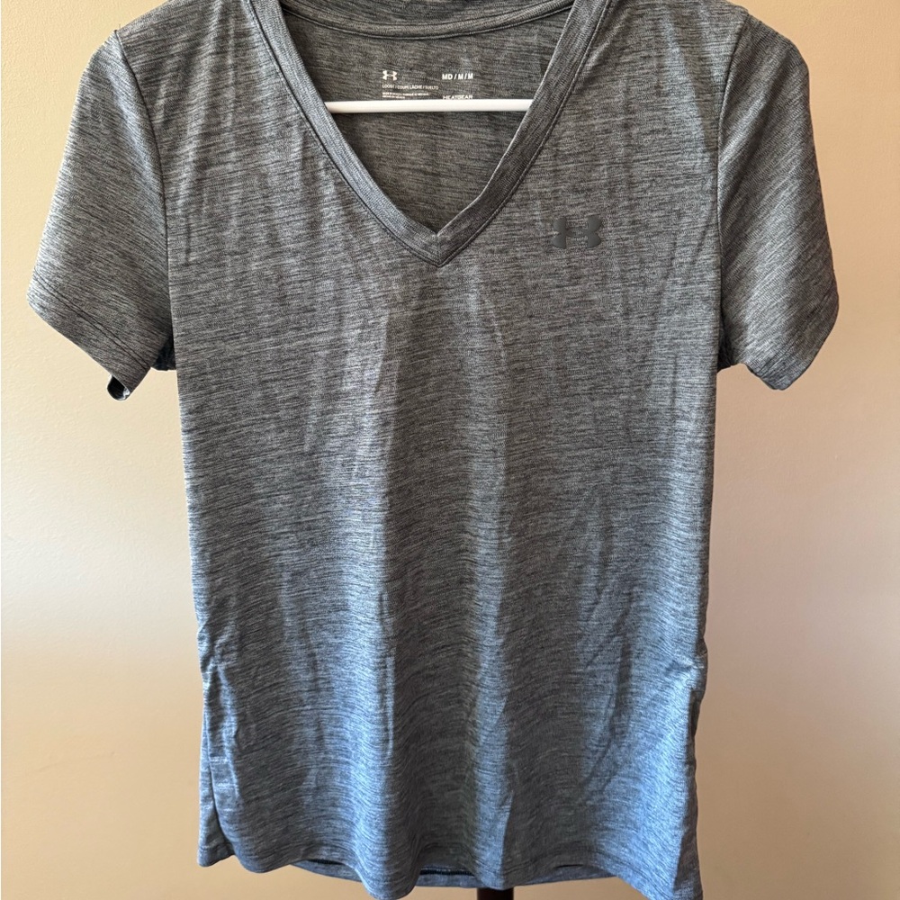 Under Armour Charcoal V-Neck Tee